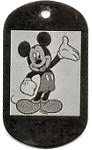 Mickey Mouse Military Dog Tag