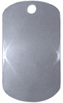 Sterling Silver Military Dog Tag